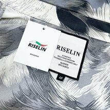 個性ヨーロッパ製※定価7万◆ブルガリア発※RISELIN 上下セット 上質シルク混 快適 涼しい 半袖 アロハシャツ ショートパンツ 総柄 夏 L_画像10