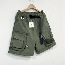 人気ヨーロッパ製※定価3万◆ブルガリア発※RISELIN ショートパンツ 薄手 ゆったり 速乾 バックルベルト付き カーゴパンツ 春夏 2XL/52_画像10