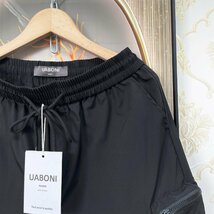 定番EU製＆定価3万◆UABONI*Paris*ショートパンツ*ユアボニ*パリ発◆上質 薄手 通気 速乾 爽やか 短パン シンプル カジュアル 夏服 M/46_画像5