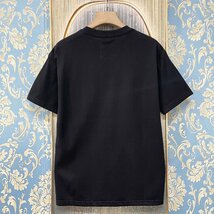 定価2万★christian milada・ミラノ発・半袖Tシャツ★個性 快適 薄手 ゆったり プルオーバー スウェット トップス アメカジ 定番 夏 L/48_画像2