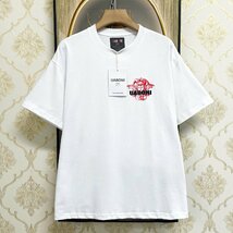 高級EU製＆定価2万◆UABONI*Paris*半袖Tシャツ*ユアボニ*パリ発◆上質 通気 薄手 個性 キューピッド カットソー ユニセックス 夏 2XL/52_画像2