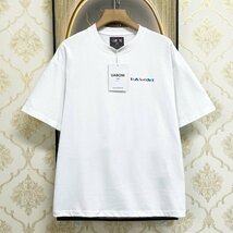 個性EU製＆定価2万◆UABONI*Paris*半袖Tシャツ*ユアボニ*パリ発◆コットン100％ 人気 通気 吸汗 遊び心 カットソー ストリート 夏 M/46_画像2