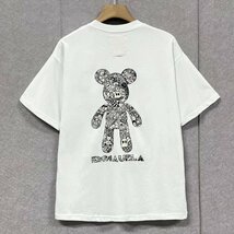 人気・半袖Tシャツ 定価2万◆Emmauela・イタリア・ミラノ発◆上質 吸汗 通気 ソフト 個性 クマ プルオーバー カットソー ストリート 夏 L_画像1