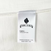 個性 定価2万 FRANKLIN MUSK・アメリカ・ニューヨーク発 半袖Tシャツ コットン100％ 快適 可愛い 通気 スウェット ユニセックス サイズ2_画像9