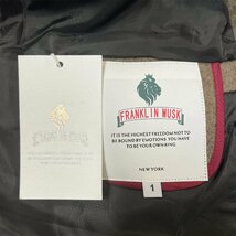 枚数限定 定価7万 FRANKLIN MUSK・アメリカ・ニューヨーク発 テーラードジャケット カシミヤ 上質 防寒 快適 ビジネス 通勤 メンズ サイズ1_画像8