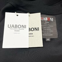 最高級EU製＆定価4万◆UABONI*Paris*トレーナー*ユアボニ*パリ発◆上品 コットン 通気 ゆったり 遊び心 スウェット カジュアル 定番 2XL/52_画像7