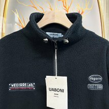 一枚限定EU製＆定価7万◆UABONI*Paris*ボアジャケット*ユアボニ*パリ発◆個性 快適 ソフト 防寒 カシューナッツ柄 トレンド 街着 XL/50_画像4