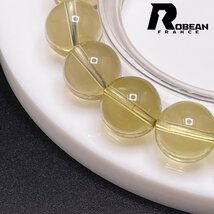 絶賛 EU製 定価6万円★ROBEAN・シトリンファントム★パワーストーン ブレスレット 天然石 原石 綺麗 高級 お守り 11.8-12.2mm 1002H164_画像6