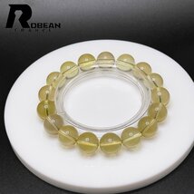 絶賛 EU製 定価6万円★ROBEAN・シトリンファントム★パワーストーン ブレスレット 天然石 原石 綺麗 高級 お守り 11.8-12.2mm 1002H164_画像8