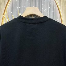 定価2万★christian milada・ミラノ発・半袖Tシャツ★コットン100％ 個性 通気 ソフト 無地 トップス カットソー ゆったり 夏 2XL/52_画像4