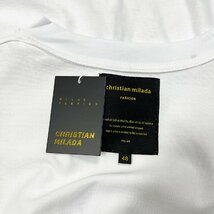 定価2万★christian milada・ミラノ発・半袖Tシャツ★コットン100％ 通気 ソフト 個性 トップス カットソー スウェット ゆったり 夏 2XL/52_画像10