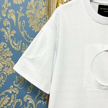 定価2万★christian milada・ミラノ発・半袖Tシャツ★コットン100％ 通気 ソフト 個性 トップス カットソー スウェット ゆったり 夏 XL/50_画像5