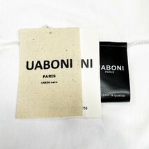 定番EU製＆定価2万◆UABONI*Paris*半袖Tシャツ*ユアボニ*パリ発◆上質コットン 個性 ゆったり 油絵 英字 シンプル おしゃれ XL/50サイズ_画像9