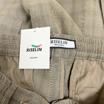 人気ヨーロッパ製※定価5万◆ブルガリア発※RISELIN スラックス 薄手 通気 ゆったり 快適 チェック柄 おしゃれ スーツパンツ 通勤通学 M_画像8