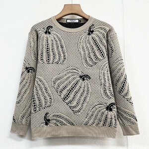  piece . Europe made * regular price 5 ten thousand * BVLGARY a departure *RISELIN sweater comfortable knitted warm total pattern solid feeling pull over tops Trend L/48 size 