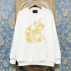  regular price 4 ten thousand *christian milada* milano departure * sweatshirt * on goods comfortable relax dressing up Unicorn sweat autumn winter unisex M/46 size 