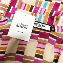 個性ヨーロッパ製※定価4万◆ブルガリア発※RISELIN トレーナー シルク/コットン混 快適 涼しい 総柄 カラフル レトロ レディース 通勤 M_画像7