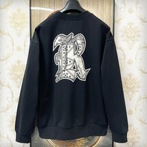 一枚限定EU製＆定価4万◆UABONI*Paris*トレーナー*ユアボニ*パリ発◆米国産コットン100％ ソフト カシューナッツ柄 ict プルオーバー M/46_画像2