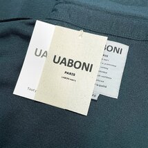 ★★最上級EU製＆定価4万◆UABONI*Paris*ポロシャツ*ユアボニ*パリ発◆高級リネン/麻生地 上品 紳士 通気 ビジネス 通勤 ゴルフ 2XL/52_画像9