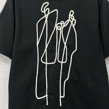 個性・半袖Tシャツ 定価2万◆Emmauela・イタリア・ミラノ発◆上品 ソフト 吸汗 オシャレ ロープ刺繍 トップス スウェット ユニーク XL/50_画像6