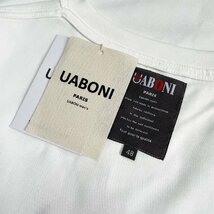 高級EU製＆定価2万◆UABONI*Paris*半袖Tシャツ*ユアボニ*パリ発◆上品 通気 吸汗 刺繍 フリンジ カットソー スウェット 個性 男女兼用XL/50_画像10