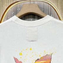 定価2万★christian milada・ミラノ発・半袖Tシャツ★コットン100% 薄手 快適 イラスト トレンド リラックス カットソー 日常 L/48サイズ_画像5