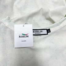 個性ヨーロッパ製※定価2万◆ブルガリア発※RISELIN 半袖Tシャツ 上質綿100％薄手 お洒落 ゆったり キラキラ ラインストーン ストリート XL_画像10