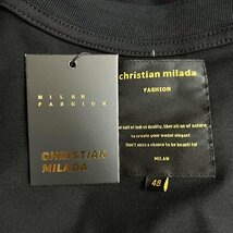 定価2万★christian milada・ミラノ発・半袖Tシャツ★コットン100％ 吸湿速乾 薄手 個性 ハート柄 オシャレ リラックス カジュアル L/48_画像8