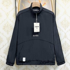  standard EU made & regular price 4 ten thousand *UABONI*Paris* sweatshirt *yuaboni* Paris departure * comfortable speed . thin half sip britain character mesh sport pull over L