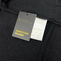 定価7万★christian milada・ミラノ発・ジャケット★高級ミンク/カシミヤ混 ユニーク 上品 着痩せ ゆったり コート 通勤 レディース XL/40_画像10