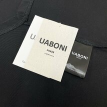 新作EU製＆定価2万◆UABONI*Paris*半袖Tシャツ*ユアボニ*パリ発◆上級 速乾 別布 異素材切替 イレギュラーヘム かっこいい 個性 メンズ XL_画像9