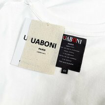 人気EU製＆定価2万◆UABONI*Paris*半袖Tシャツ*ユアボニ*パリ発◆上級 速乾 別布 異素材切替 イレギュラーヘム かっこいい 個性 メンズ XL_画像10