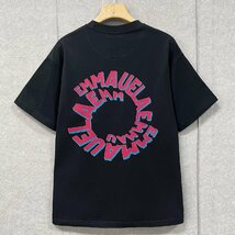 高級・半袖Ｔシャツ 定価2万◆Emmauela・イタリア・ミラノ発◆綿100％ 通気 吸湿 耐久 上品 ロゴ 英字 カットソー スウェット 絶賛 春夏2XL_画像1