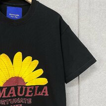 上品・半袖Tシャツ 定価2万◆Emmauela・イタリア・ミラノ発◆コットン100％ 快適 高級 通気 おしゃれ 菊 スウェット カットソー トップスXL_画像7