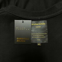 定価2万★christian milada・ミラノ発・半袖Tシャツ★コットン100％ 高級 薄手 快適 おしゃれ 丈夫 カジュアル リゾート 旅行 春夏 L/48_画像8