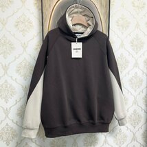 枚数限定EU製＆定価5万◆UABONI*Paris*パーカー*ユアボニ*パリ発◆個性 裏起毛 防寒 スウェット トレーナー プルオーバー 日常着 2XL/52_画像9