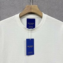 上品・半袖Tシャツ 定価2万◆Emmauela・イタリア・ミラノ発◆高級 ソフト 通気 吸湿 無地 快適 トップス スウェット レジャー 春夏 XL/50_画像3