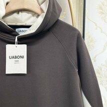 枚数限定EU製＆定価5万◆UABONI*Paris*パーカー*ユアボニ*パリ発◆個性 裏起毛 防寒 スウェット トレーナー プルオーバー 日常着 2XL/52_画像5