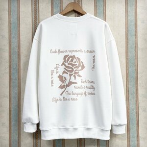  new work regular price 4 ten thousand FRANKLIN MUSK* America * New York departure sweatshirt ventilation soft britain character rose sweat tops standard size 1