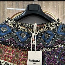 超人気EU製＆定価5万◆UABONI*ショートパンツ*Paris*ユアボニ*パリ発◆高級リネン/麻 速乾 短パン 半ズボン ネイティブ柄 カジュアル L/48_画像3