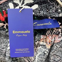 高級・ショートパンツ 定価4万◆Emmauela・イタリア・ミラノ発◆高級リネン/麻 薄手 速乾 快適 個性 アロハ風 総柄 サーフパンツ M/46_画像10