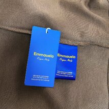 定番・半袖Tシャツ 定価2万◆Emmauela・イタリア・ミラノ発◆上品 ソフト 通気 吸湿 無地 洗練 トップス スウェット レジャー 春夏 L/48_画像8