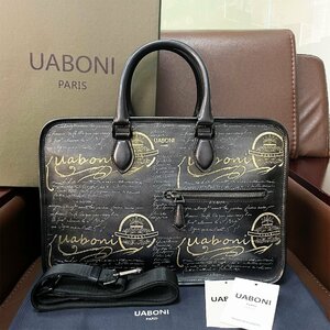  special order limited goods regular price 40 ten thousand *UABONI*yuaboni* illusion. pa tea n* briefcase *EU made * business bag hand . bag tote bag UN JOUR men's gentleman 