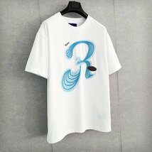 高級・半袖Tシャツ 定価2万◆Emmauela・イタリア・ミラノ発◆薄手 通気 快適 オシャレ クルーネック カットソー レジャー 春夏 2XL/52_画像8