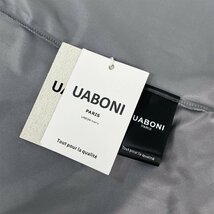 人気新作EU製＆定価3万◆UABONI*Paris*半袖シャツ*ユアボニ*パリ発◆豪華シルク/綿混 通気 清涼 光沢感 洗練 シック 紳士 通勤 メンズ XL_画像9