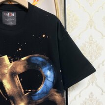 人気EU製＆定価2万◆UABONI*Paris*半袖Tシャツ*ユアボニ*パリ発◆通気 吸汗 個性 スプラッシュ トップス スウェット アメカジ 街着 XL/50_画像8