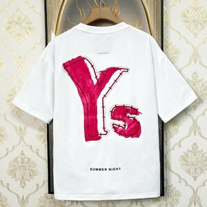 個性EU製＆定価2万◆UABONI*Paris*半袖Tシャツ*ユアボニ*パリ発◆コットン100％ 薄手 快適 スウェット スタイリッシュ 上品 男女兼用 XL/50