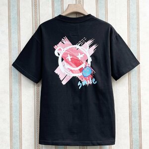 個性 定価2万 FRANKLIN MUSK・アメリカ・ニューヨーク発 半袖Tシャツ コットン100％ 快適 可愛い 速乾 スウェット ユニセックス サイズ3