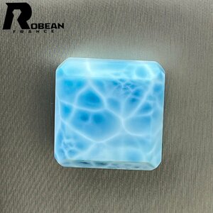 Art hand Auction Excellent product Made in EU Regular price 220, 000 yen ★ ROBEAN Larimar pendant ★ Power stone accessory Natural stone High quality Beautiful Amulet Approx. 31.6*31*12.3mm 1003k230, Beadwork, beads, Natural Stone, Semi-precious stones