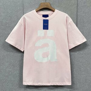 人気・半袖Tシャツ 定価2万◆Emmauela・イタリア・ミラノ発◆綿100％ 快適 吸汗 通気 トップス カジュアル スウェット 男女兼用 2XL/52